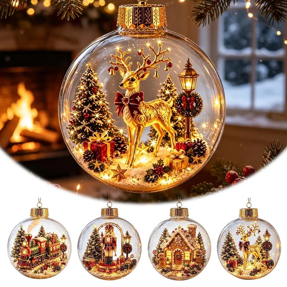 Christmas Story Decor with Lights Snowman Crystal Ball - product image 27