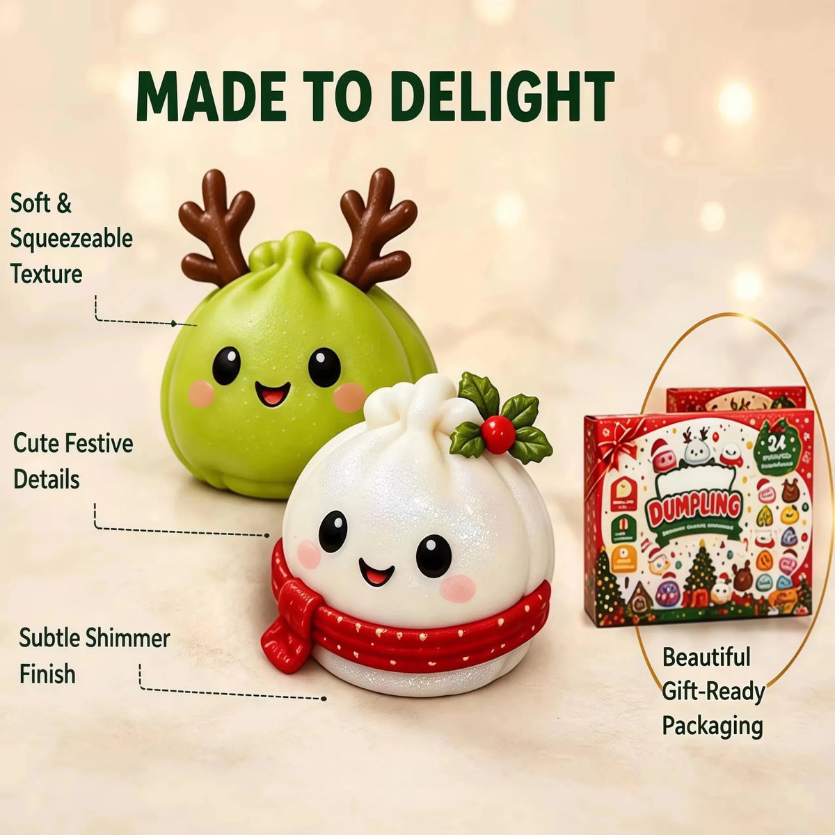 24-day Mystery Dumpling Squishy Advent Calendar Christmas Countdown - product image 4