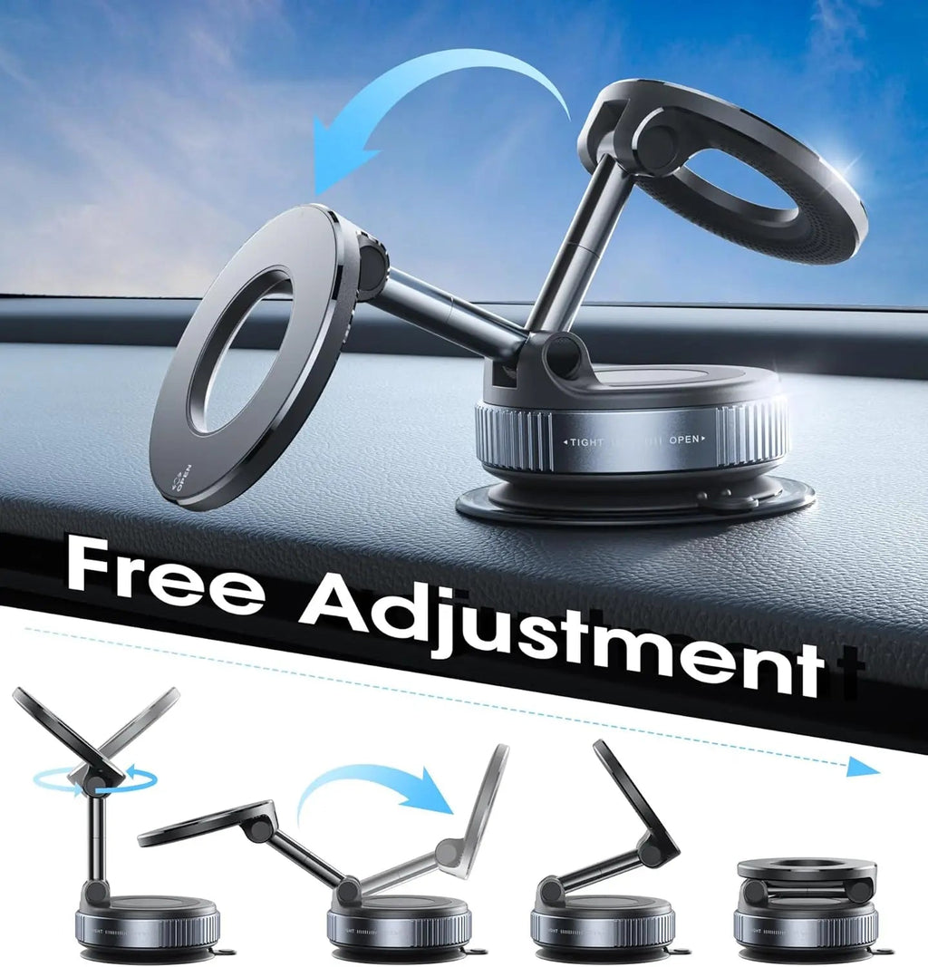 360 Magnetic Vacuum Phone Mount Adjustable Car Dashboard Holder - product image 5