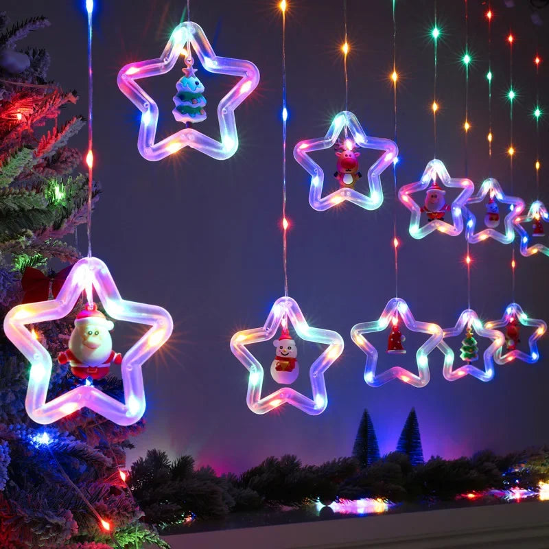 Christmas LED Strip Lights USB Curtain Garland for Room Decor - product image 25