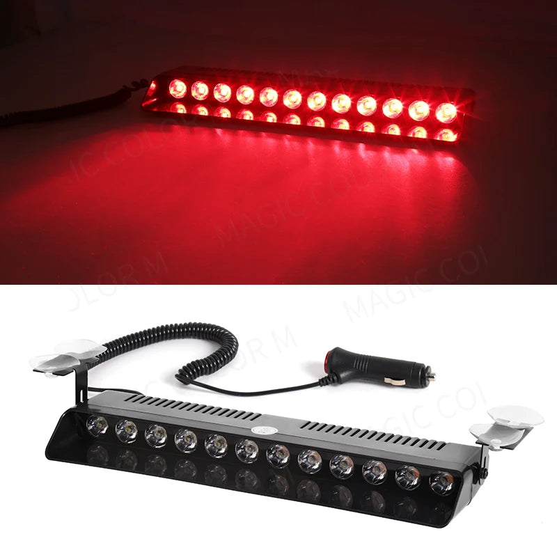 12 LED Car Strobe Light Flash Warning Signal Beacon Traffic Fireman - product image 15