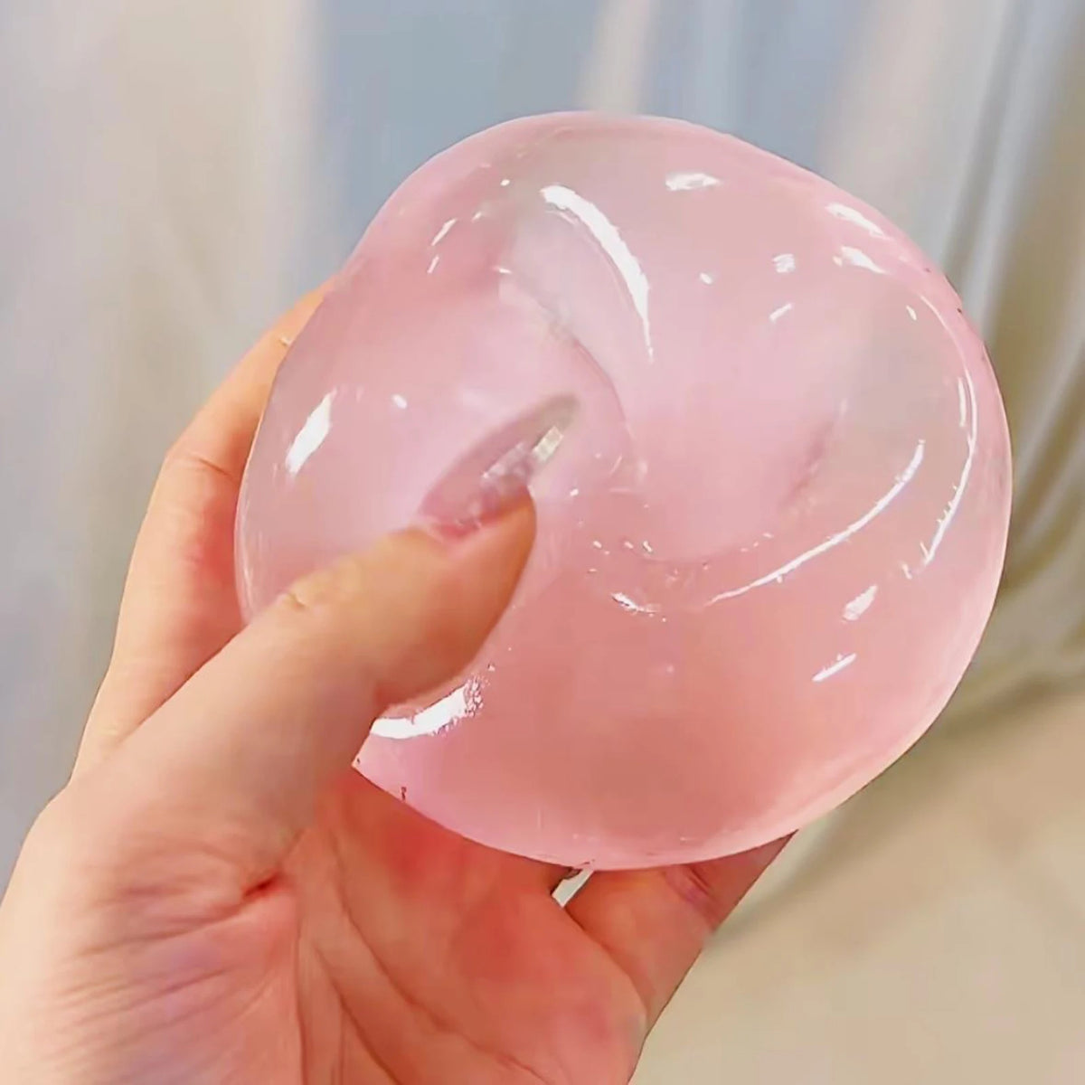 Transparent Squishy Ball Stress Relief Toy Anti Anxiety Squeeze - product image 1