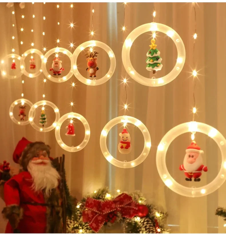 Christmas LED Strip Lights USB Curtain Garland for Room Decor - product image 21