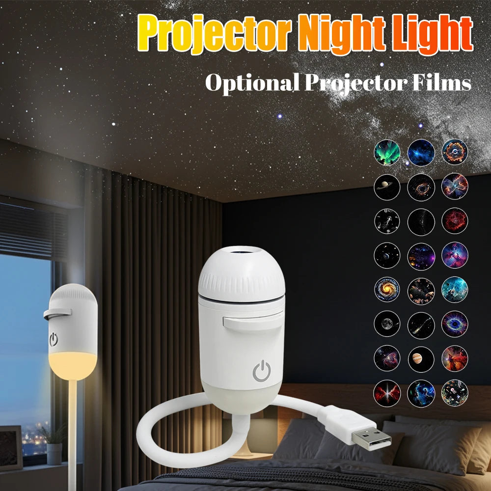 USB Mini Galaxy Star Projector Multi-projection Starry Night Light - product image 3