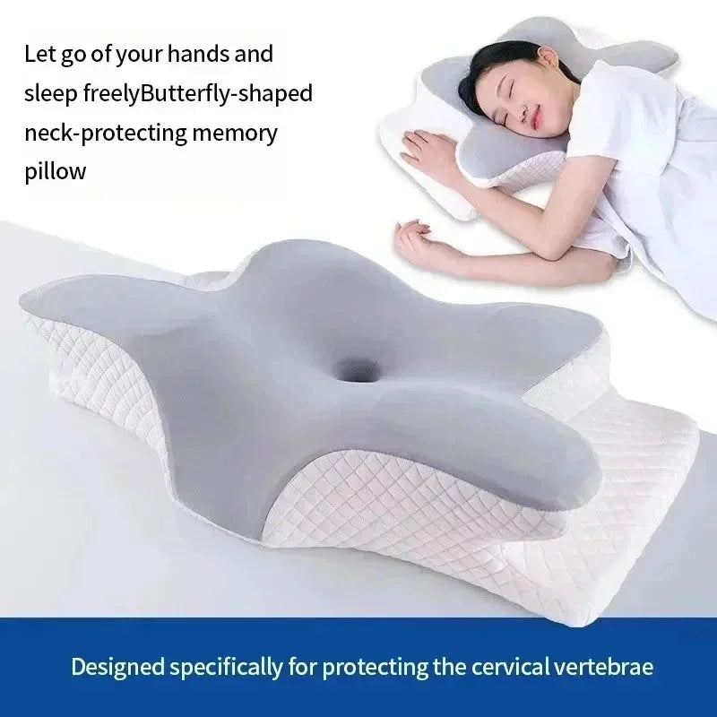 Breathable Cooling Memory Foam Cervical Bed Pillow Summer - product image 6