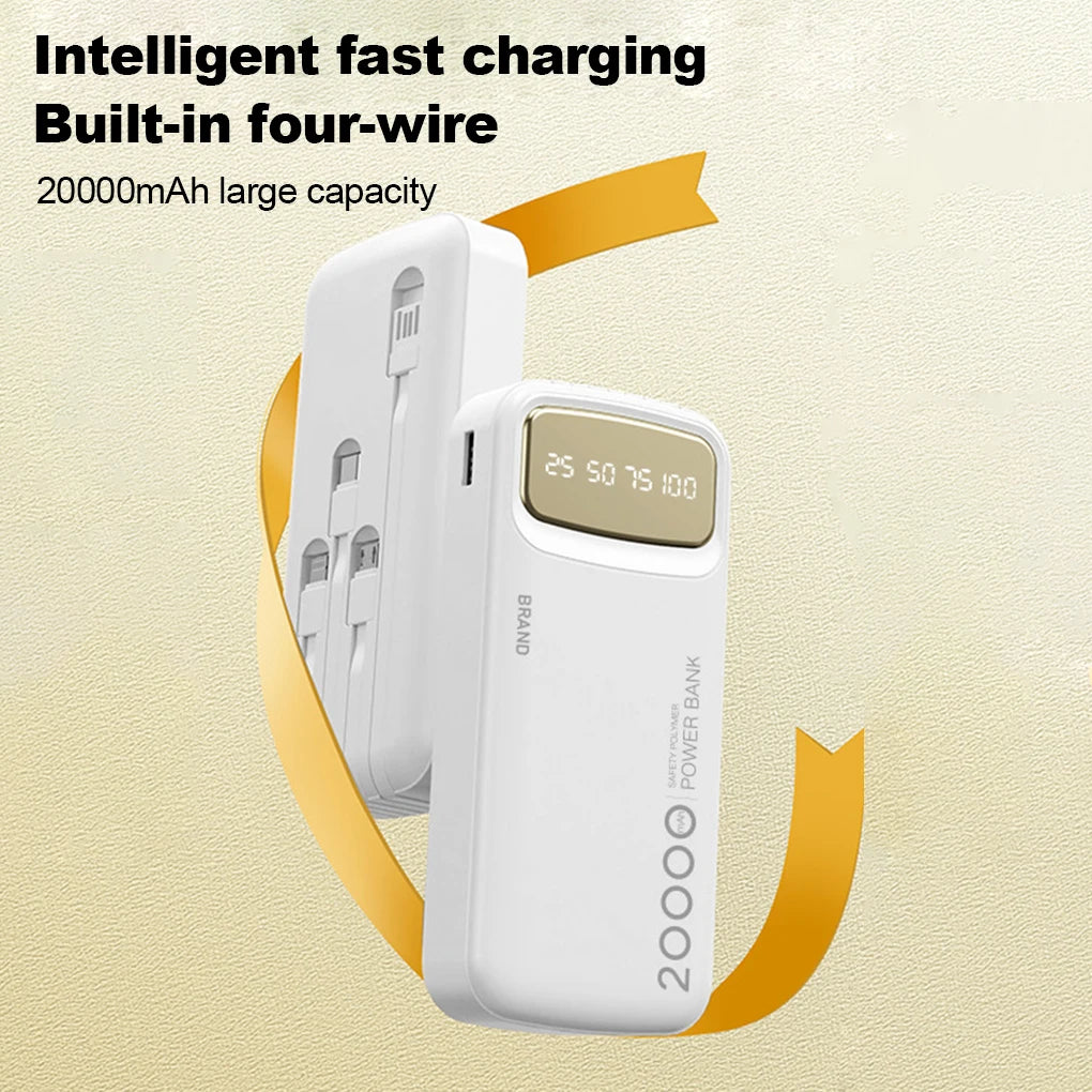 10000mah Power Bank Built-in Type-c Cable & Digital Display - product image 4