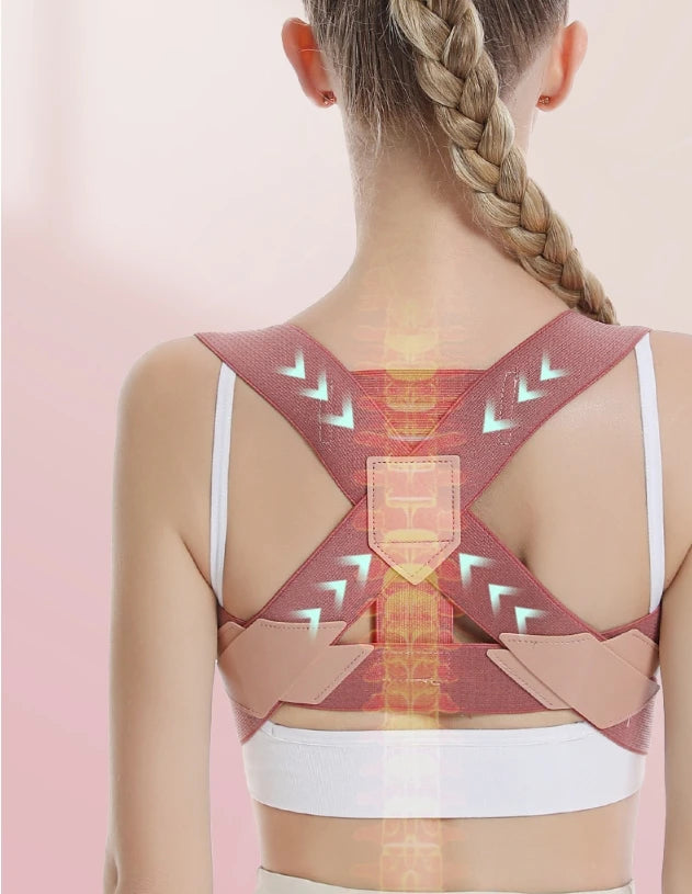 Back Brace Posture Corrector for Women and Men Adjustable Support - product image 4