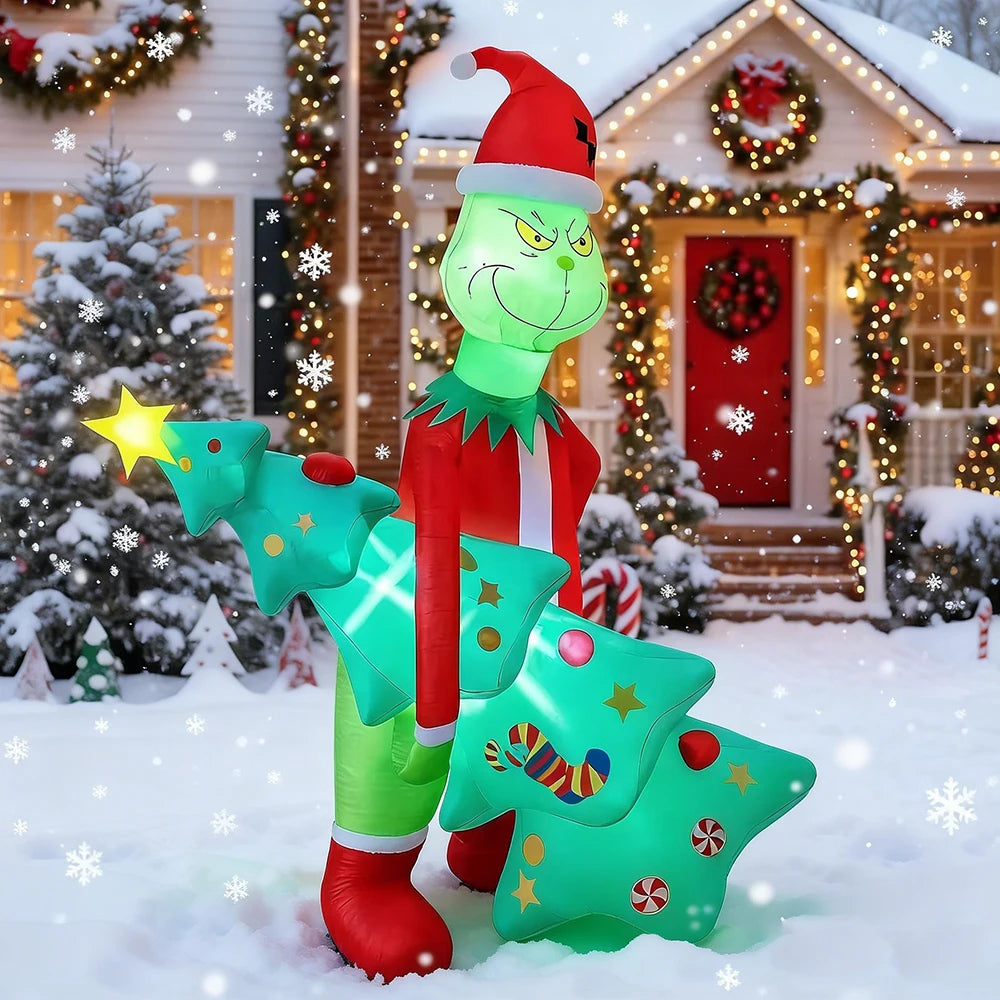 Grinch LED Christmas Inflatable Outdoor Decoration