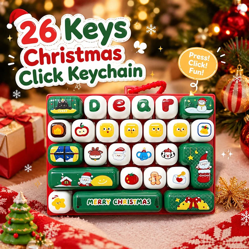Keycap Clicker Fidget Keychain Toy