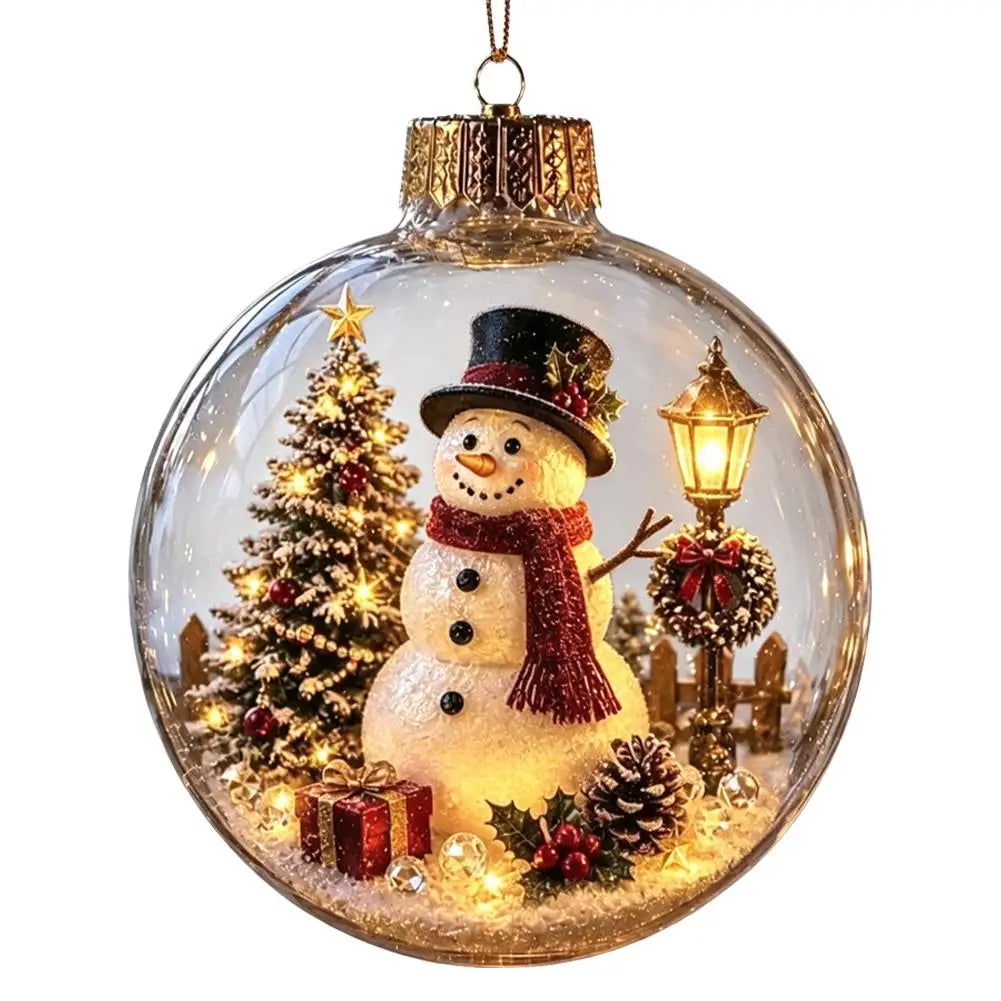 Christmas Story Decor with Lights Snowman Crystal Ball - product image 34
