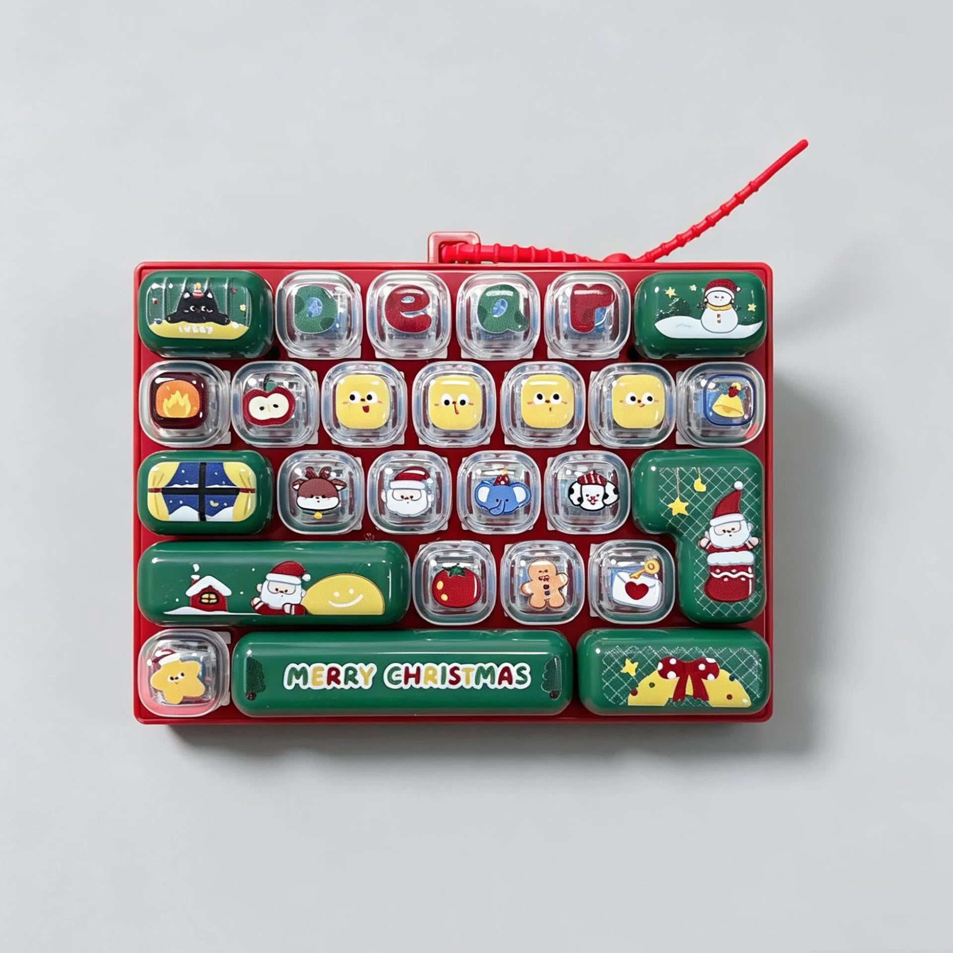 Keycap Clicker Fidget Keychain Toy