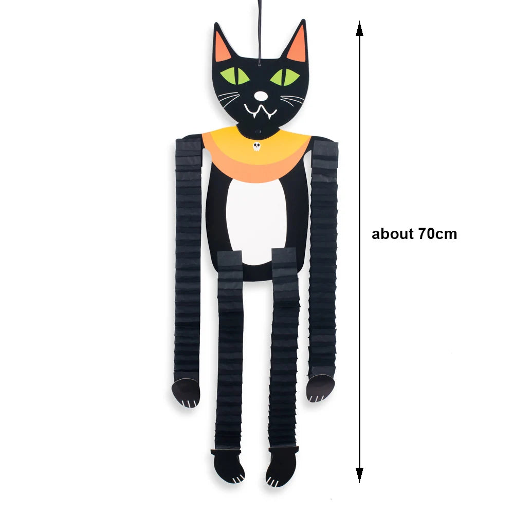 Halloween Hanging Decor Pumpkin Witch Cat Vampire Ornament Trick or - image 18