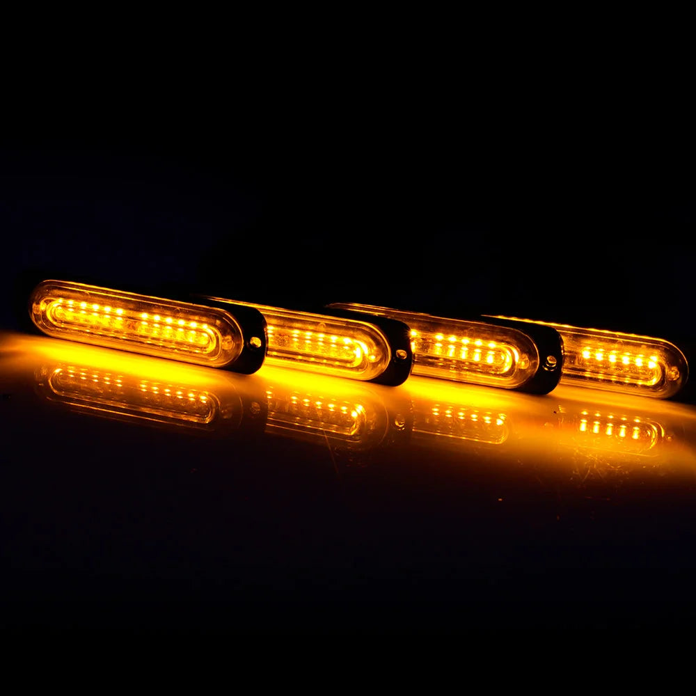 4 LED Warning Use Car Strobe Light Vehicle Front Grille Emergency - image 18