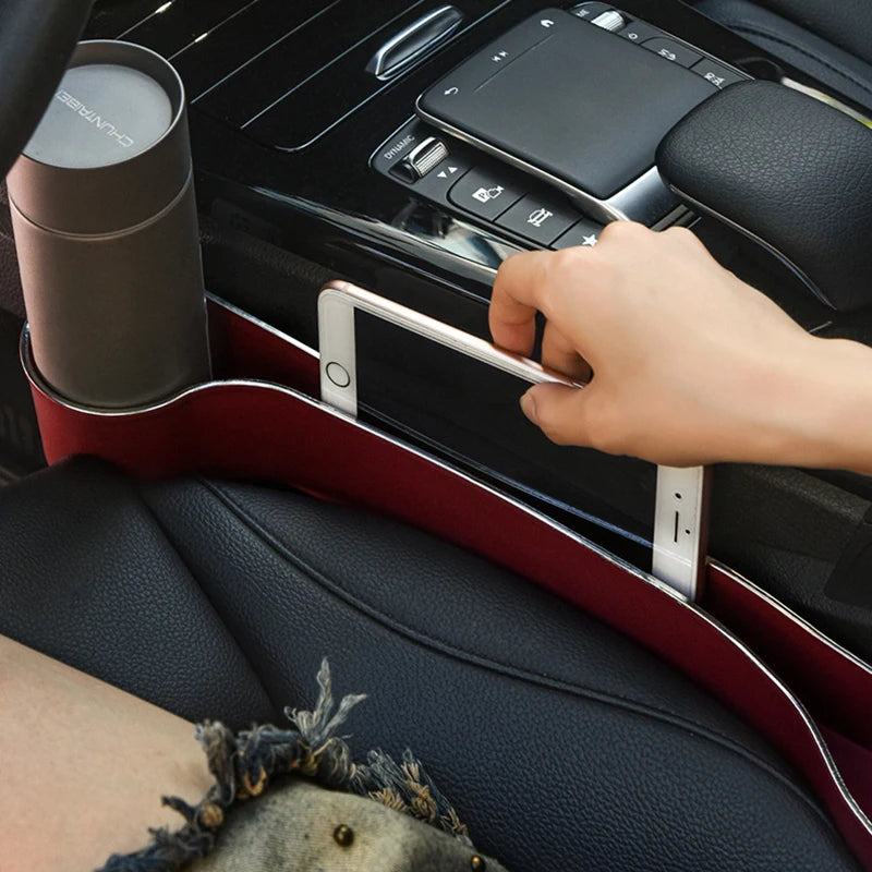 Car Seat Gap Filler Organizer- Upgrade Side with Cup Holder and - product image 2