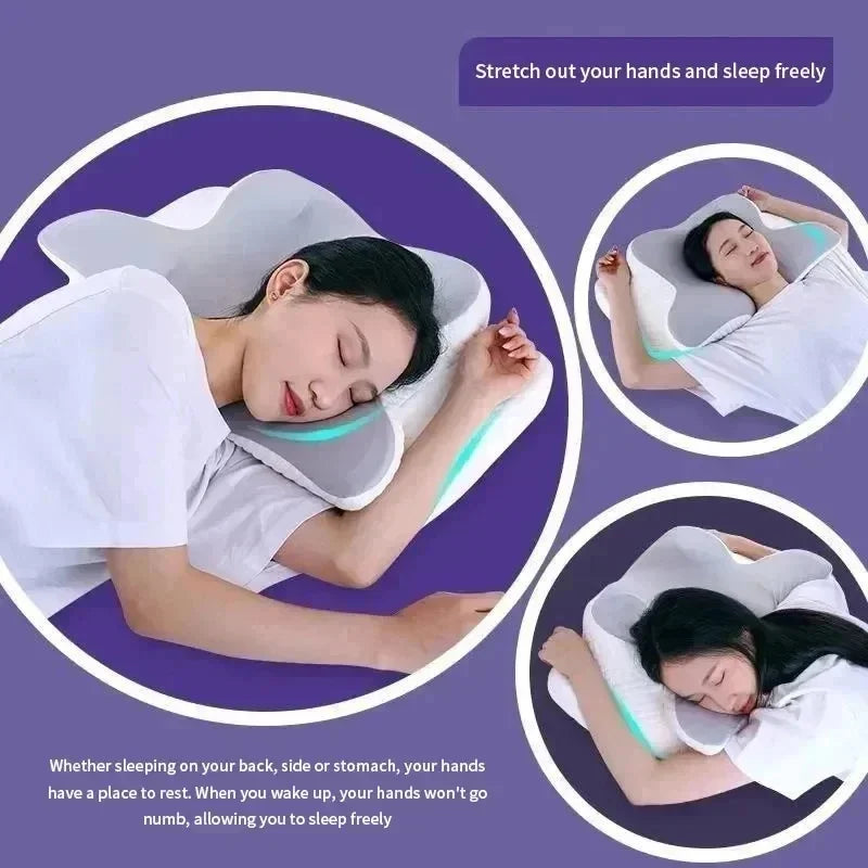 Breathable Cooling Memory Foam Cervical Bed Pillow Summer - product image 5