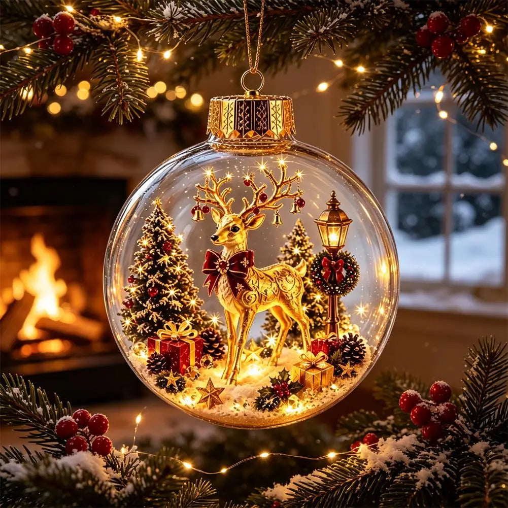 Christmas Story Decor with Lights Snowman Crystal Ball - product image 22
