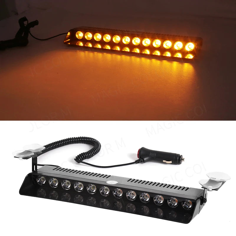 12 LED Car Strobe Light Flash Warning Signal Beacon Traffic Fireman - product image 14