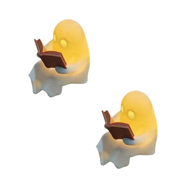 Halloween Desktop Luminous Reading Ghost Ornament Books with LED - image 14