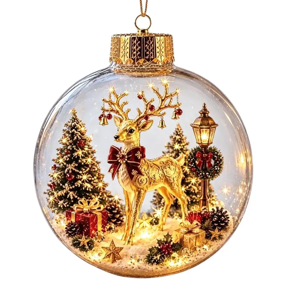 Christmas Story Decor with Lights Snowman Crystal Ball - product image 36