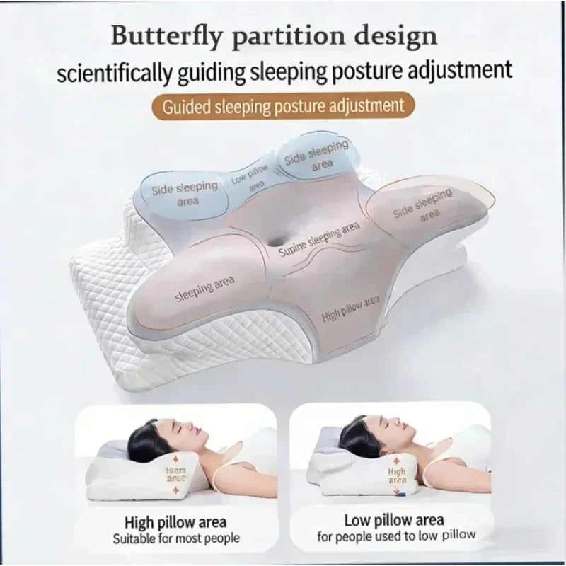 Breathable Cooling Memory Foam Cervical Bed Pillow Summer - product image 2