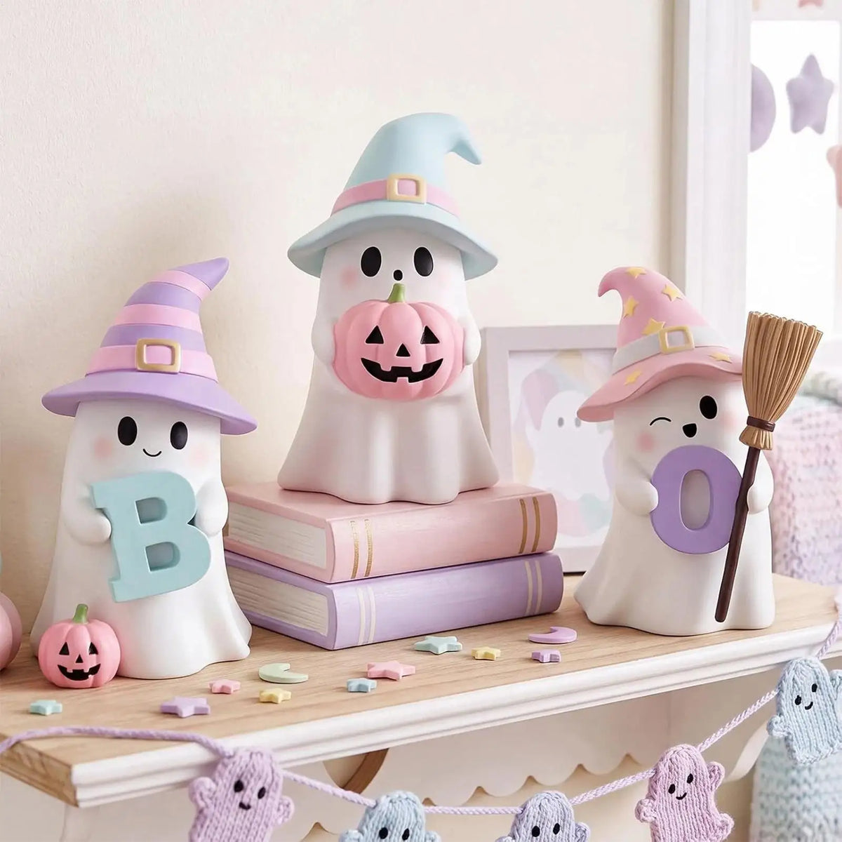 Halloween Ghost Figurine Holiday Resin Cute Sculpture Statue Decor - image 16
