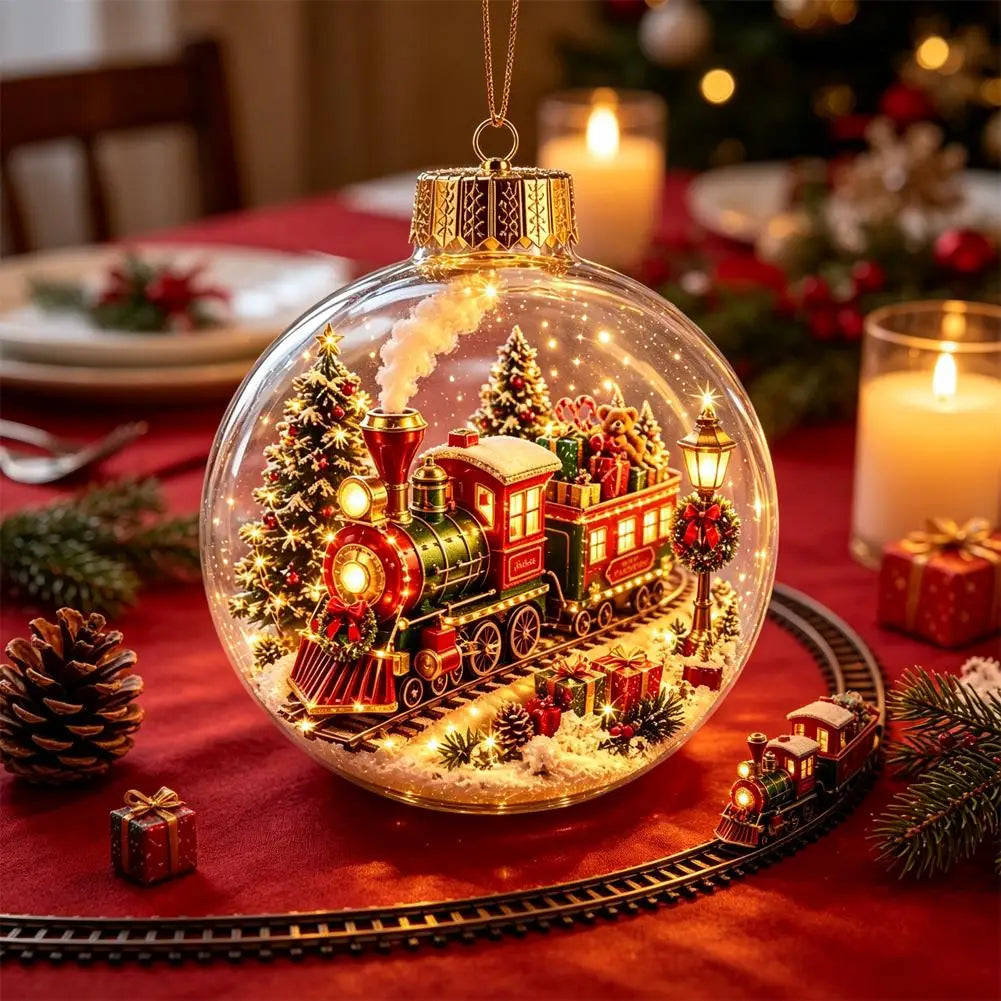 Christmas Story Decor with Lights Snowman Crystal Ball - product image 26