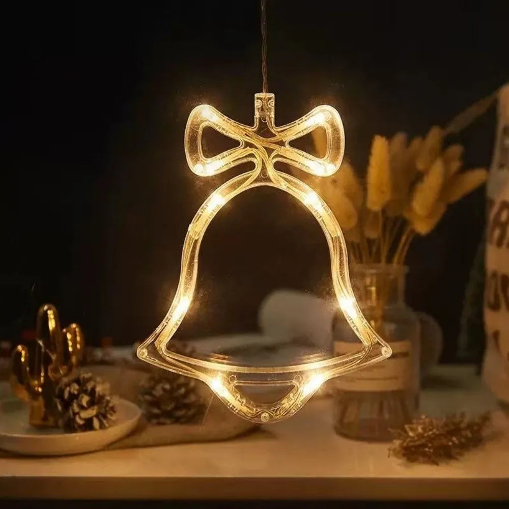 Christmas LED Window Hanging Decor Star & Santa Fairy Lights - product image 16