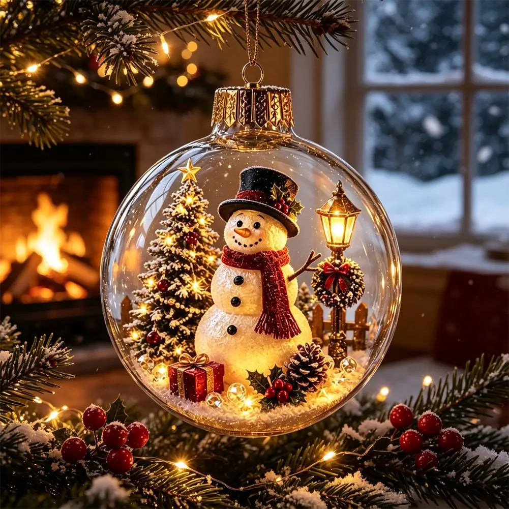 Christmas Story Decor with Lights Snowman Crystal Ball - product image 18