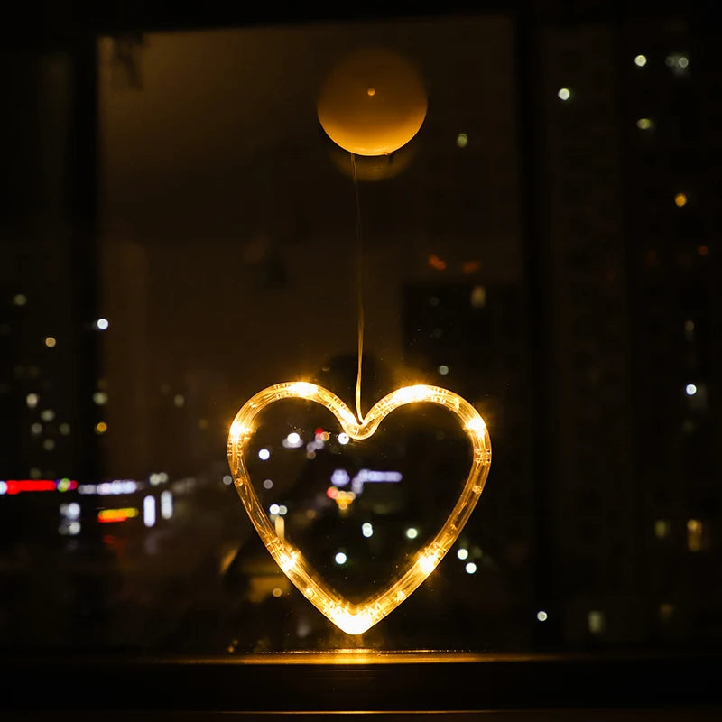 Christmas Ornament Hanging LED Lights Warm Window & Bedroom Decor - product image 16