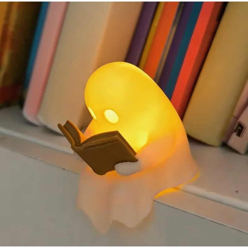 Halloween Desktop Luminous Reading Ghost Ornament Books with LED - image 3