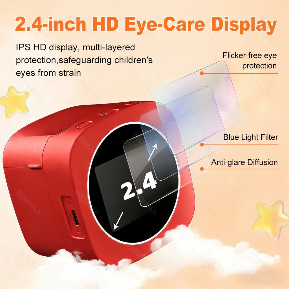 AI Voice-Powered Portable Thermal Sticker Printer with HD Screen