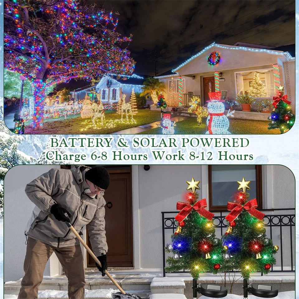 Christmas Tree Solar Lights Waterproof LED Garden & Pathway Decor - product image 16