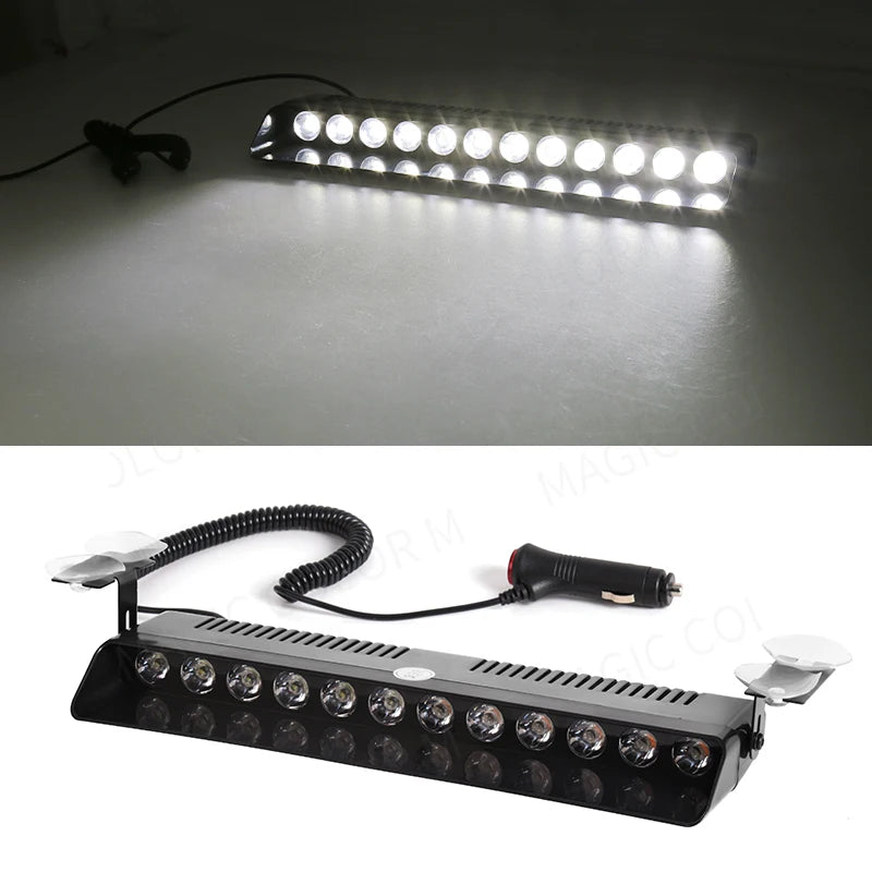 12 LED Car Strobe Light Flash Warning Signal Beacon Traffic Fireman - product image 12