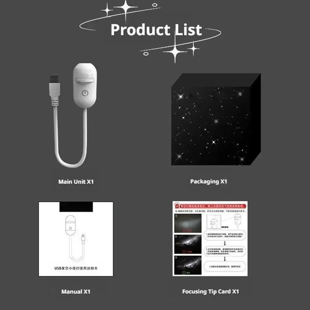 Mini Galaxy Star Projector 2-in-1 Night Light & Atmosphere Lamp - product image 33