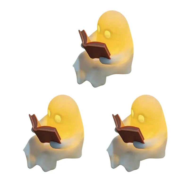 Halloween Desktop Luminous Reading Ghost Ornament Books with LED - image 13