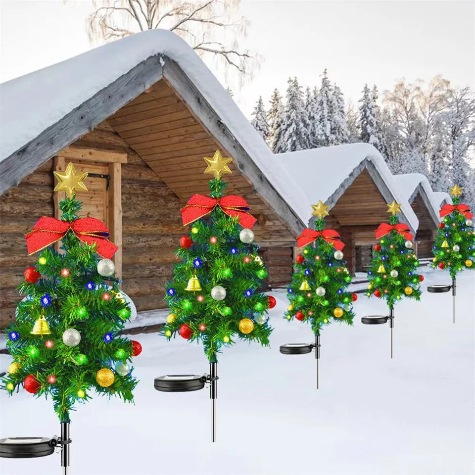 Christmas Tree Solar Lights Waterproof LED Garden & Pathway Decor - product image 8