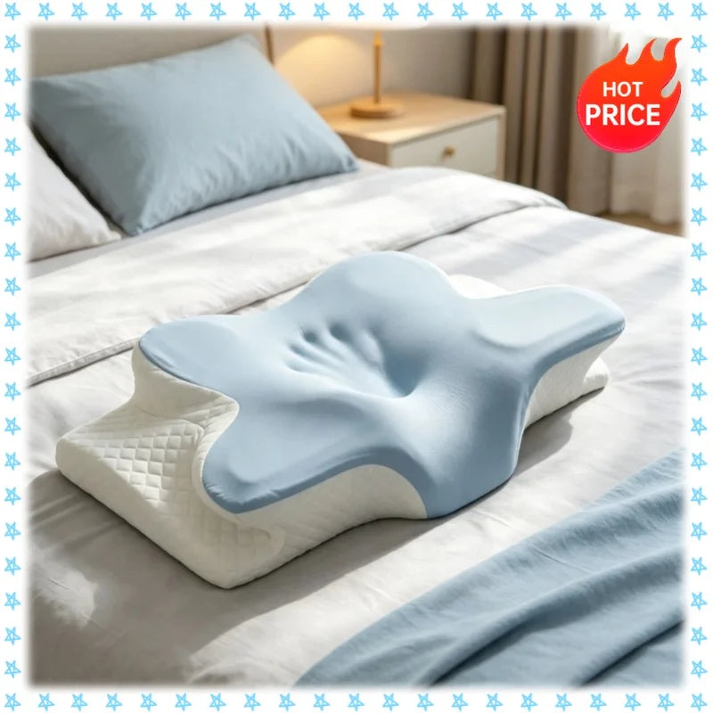 Breathable Cooling Memory Foam Cervical Bed Pillow Summer - product image 1