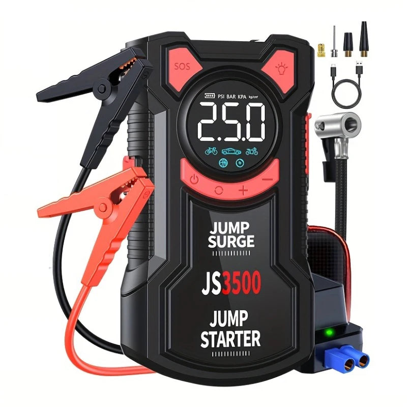 5-in-1 Emergency Jump Starter & Tire Inflator