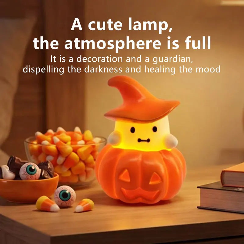 Halloween Pumpkin & Ghost Night Light Luminous Ornament Decor Party - image 2