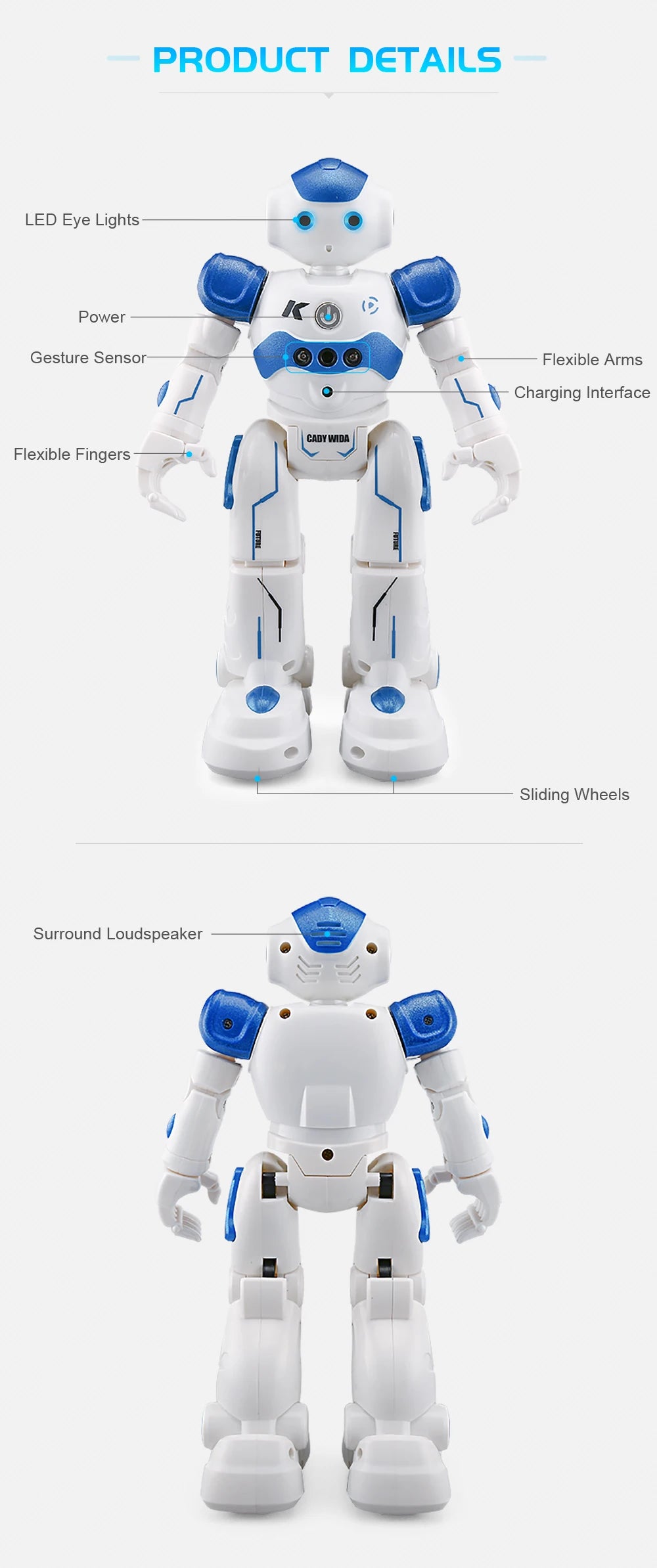 Interactive Remote Control Robot with Gesture Sensing