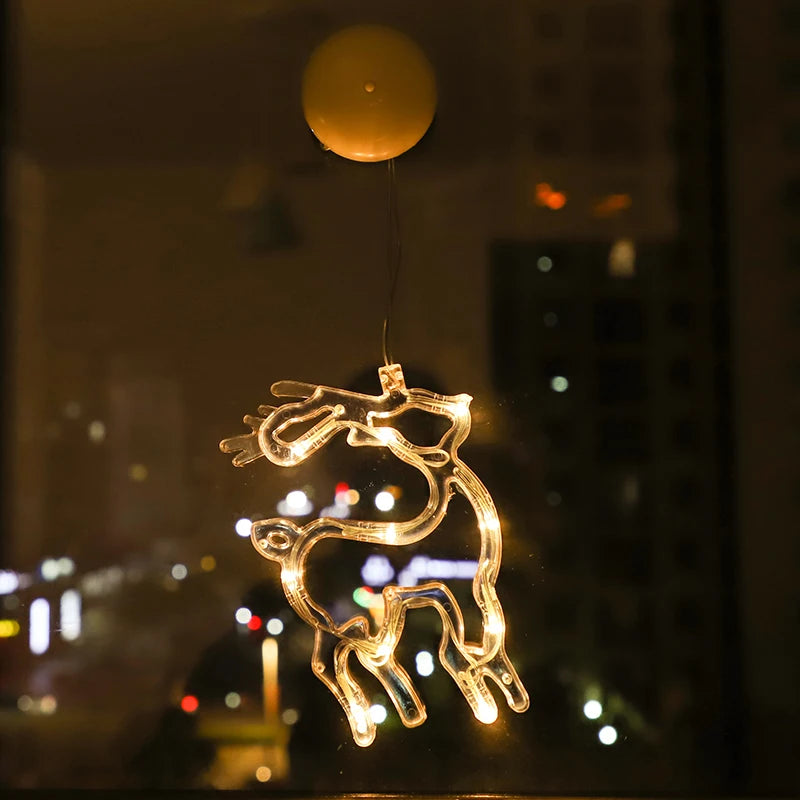 Christmas Ornament Hanging LED Lights Warm Window & Bedroom Decor - product image 20