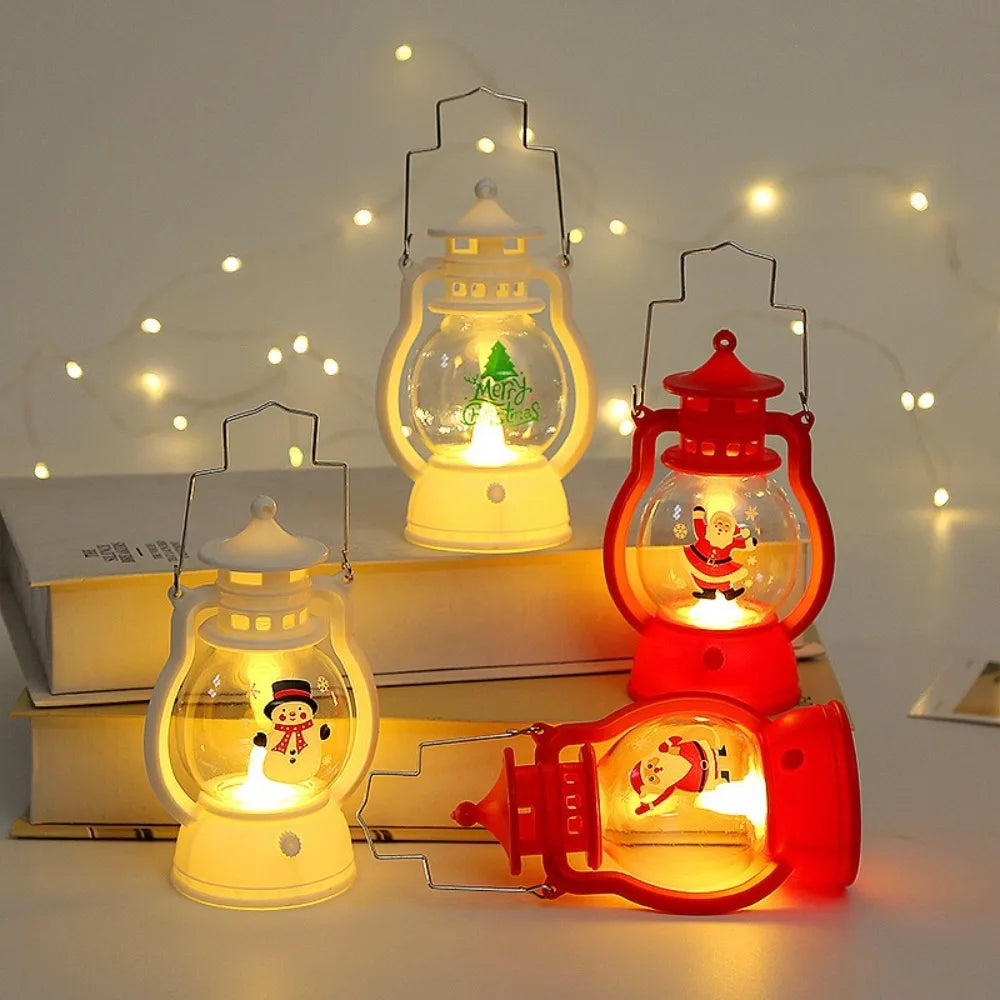 Christmas Lantern LED Lights Santa Claus Portable Desktop Decor - product image 3