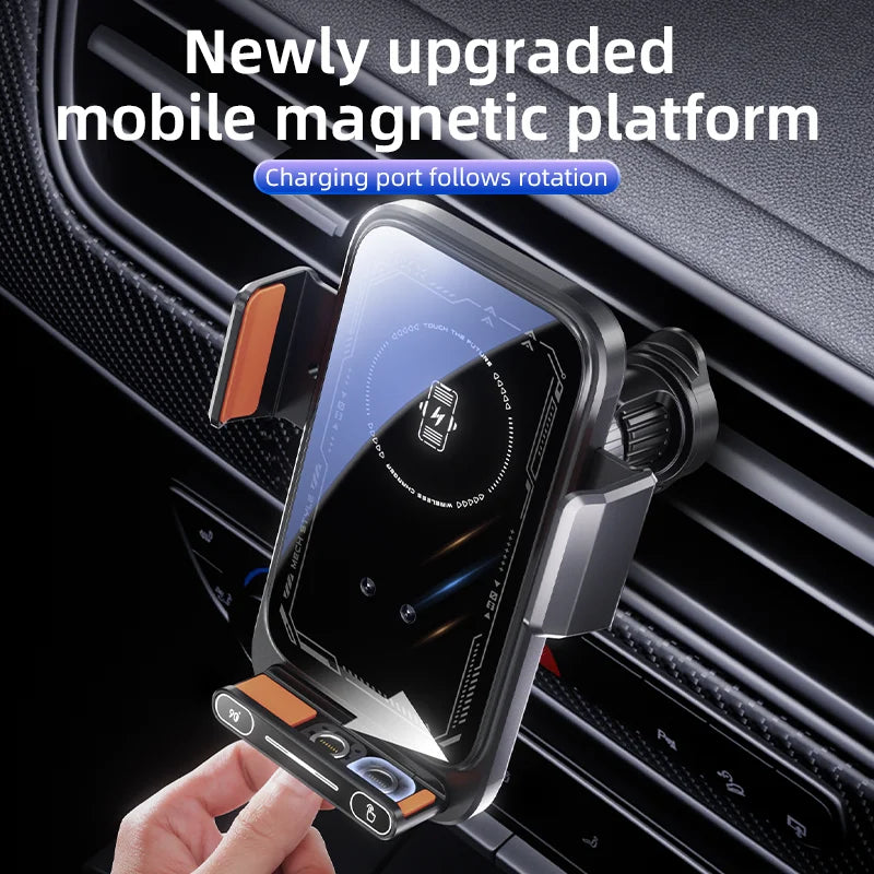 Car Phone Charger Holder 15w Wireless & Wired Auto Sensing - product image 4
