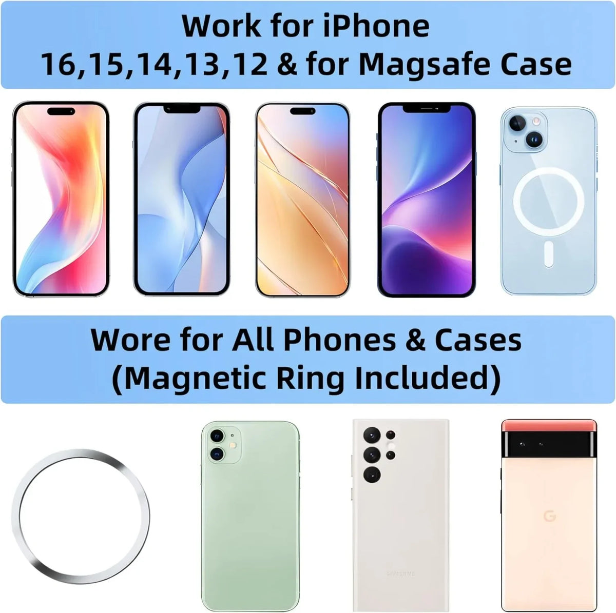 Phone Mount Vacuum Magnetic Holder for Car 360 Adjustable Magnet - product image 4