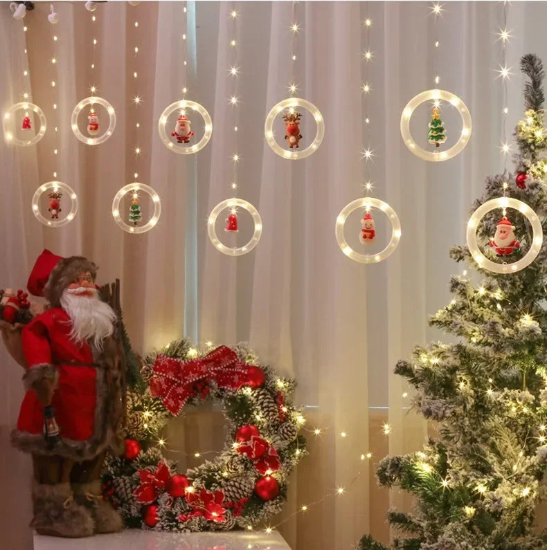Christmas LED Strip Lights USB Curtain Garland for Room Decor - product image 22