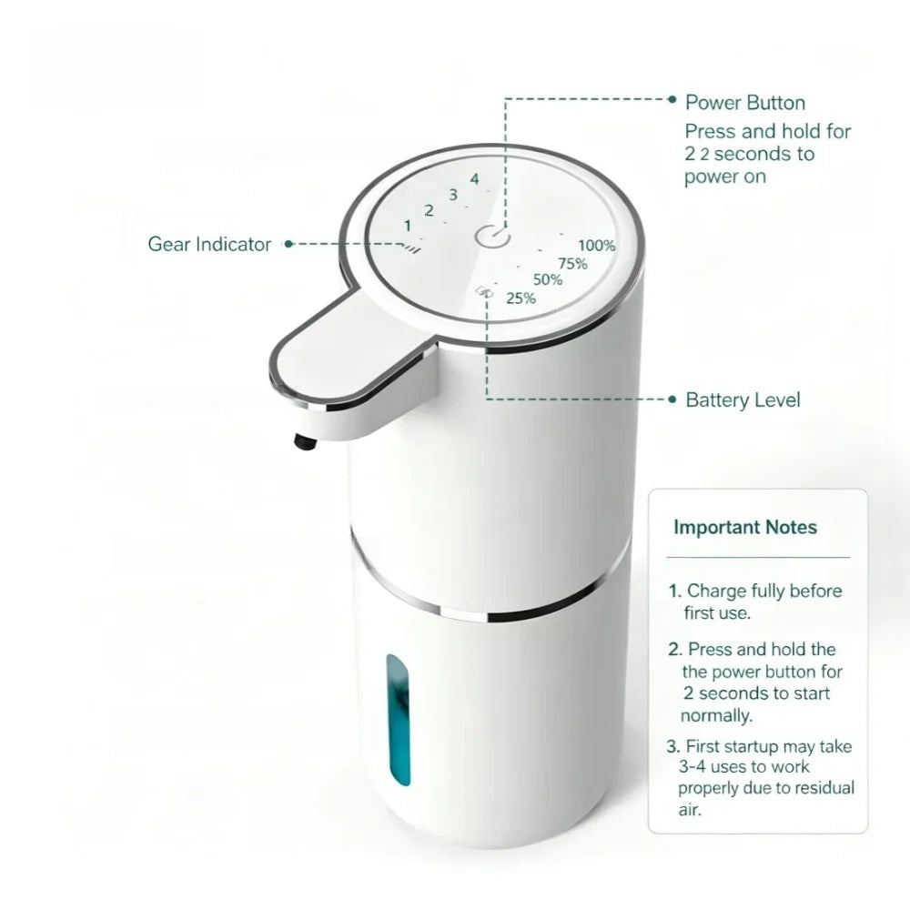 Automatic Foam Soap Dispenser Touchless USB Rechargeable - product image 9