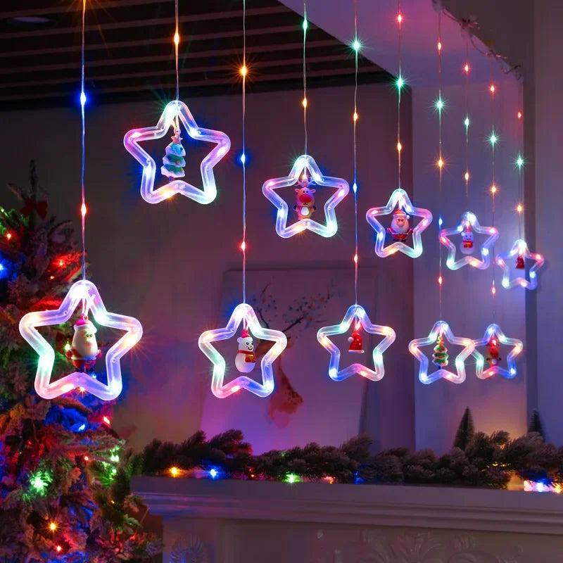 Christmas LED Strip Lights USB Curtain Garland for Room Decor - product image 1