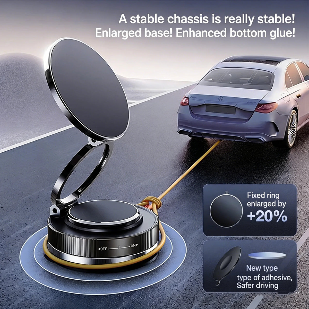 Magnetic Phone Holder for Car 360 Rotatable Foldable & Adjustable - product image 4