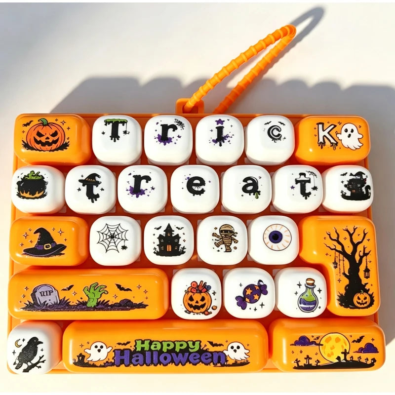 Halloween Fidget Keychain Stress Relief Clicker