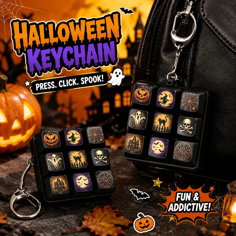 Keycap Clicker Fidget Keychain Toy